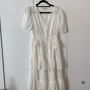 White English Factory Dress